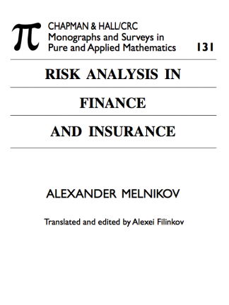 risk analysis in finance and insurance 1st edition