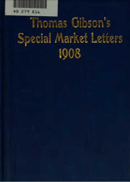 thomas gibsons special market letters 1908