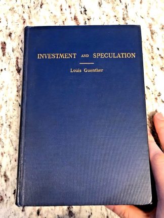 investment and speculation